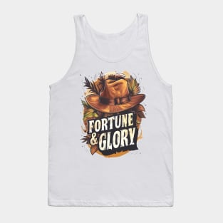 Fortune and Glory - Fedora Hat - Indy Tank Top